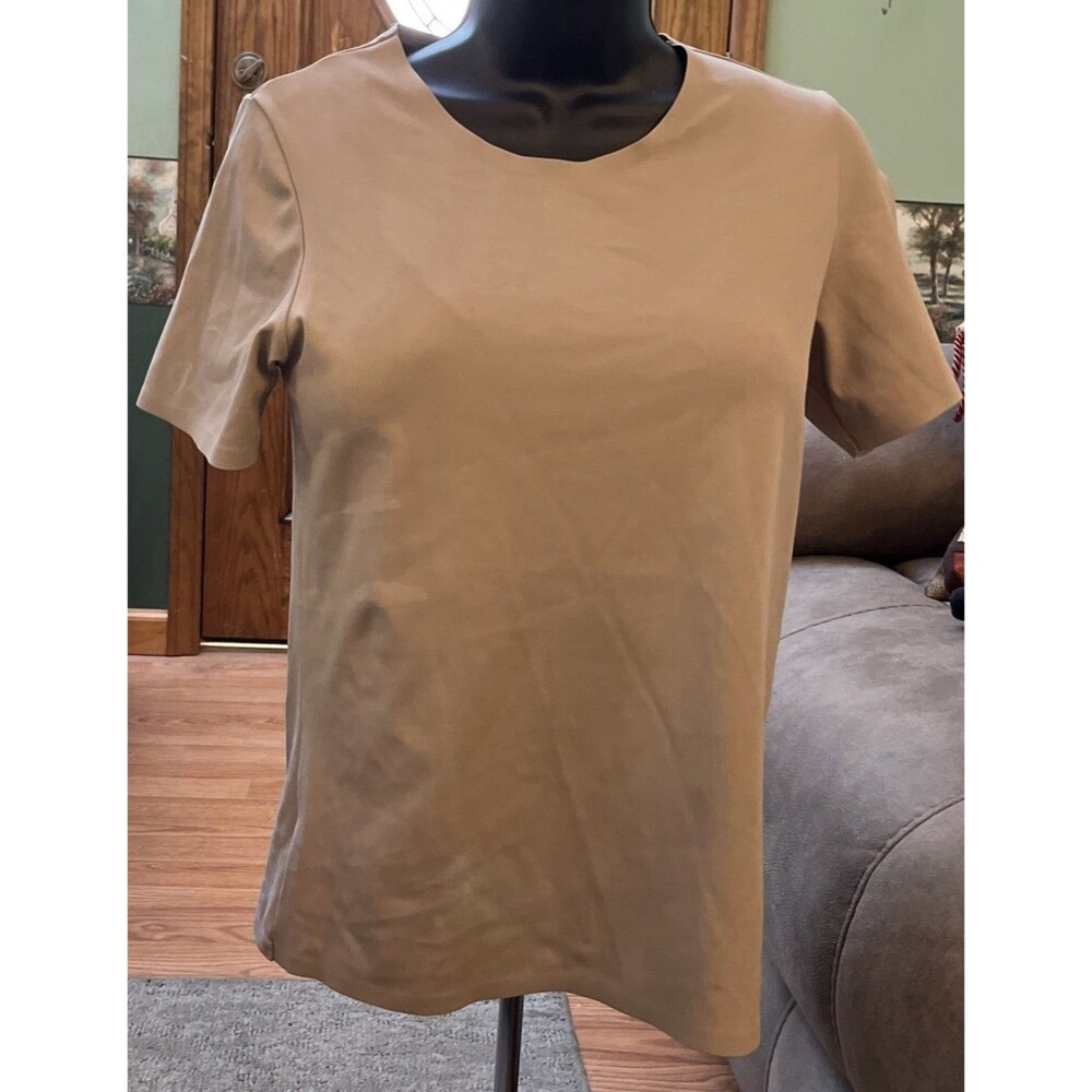 Victoria's Secret Elevate Short Sleeve Tee Shirt Nude Super Stretchy Large